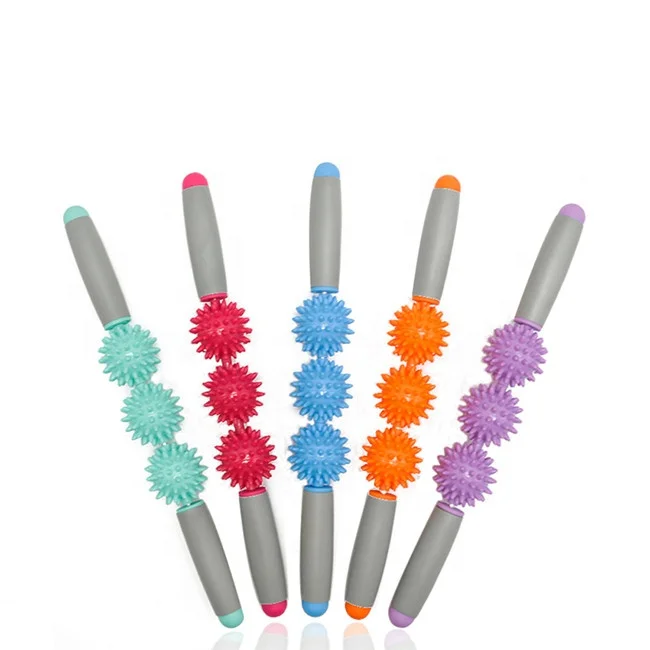 New Yoga Slimming Massage Stick Muscle Relaxation Tool Multi-Functional Yoga 3/5 Hedgehog Balls Massage Stick, Red/light green/purplr/orange/blue
New Yoga Slimming Massage Stick Muscle Relaxation Tool Multi-Functional Yoga 3/5 Hedgehog Balls Massage Stick, Red/light green/purplr/orange/blue
