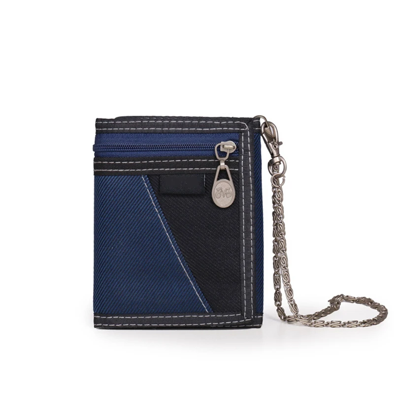 New release anti-thief designer man trifold gents wallet men slim minimalist canvas keychain men's wallet chain, Can be customized
New release anti-thief designer man trifold gents wallet men slim minimalist canvas keychain men's wallet chain, Can be customized