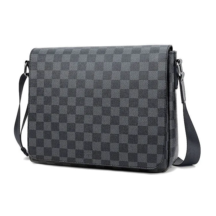 Wholesale Men's Messenger Bag Large Capacity Fashion Plaid Shoulder Crossbody Bag, Customized color
Wholesale Men's Messenger Bag Large Capacity Fashion Plaid Shoulder Crossbody Bag, Customized color