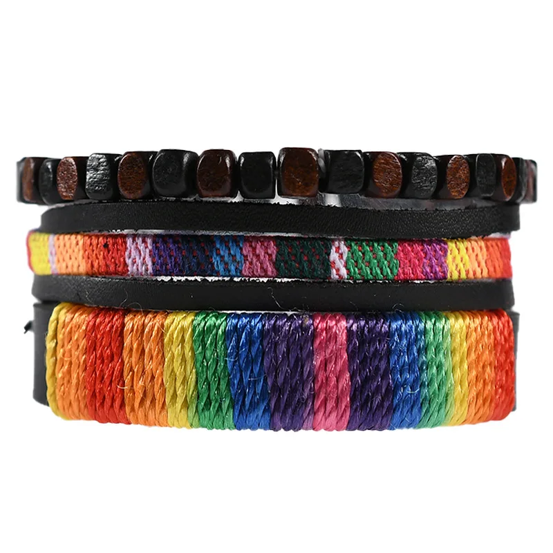 2021 New Fashion Colorful Woven Cowhide Bohemia Unisex Couples Bracelet, Pictures color
2021 New Fashion Colorful Woven Cowhide Bohemia Unisex Couples Bracelet, Pictures color