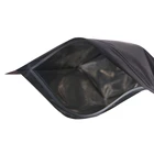 Reusable Bags Stand Up Bag Reusable 200g Matte Black Stand Up Aluminum Foil Coffee Pouch Bags