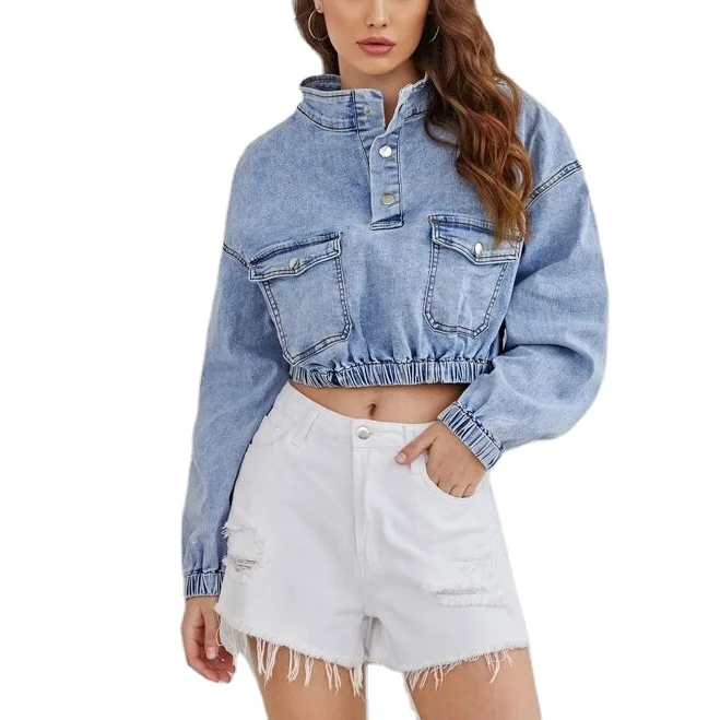 denim female cropped wholesale jackets woman ladys girls denim jacket, Various colors
denim female cropped wholesale jackets woman ladys girls denim jacket, Various colors