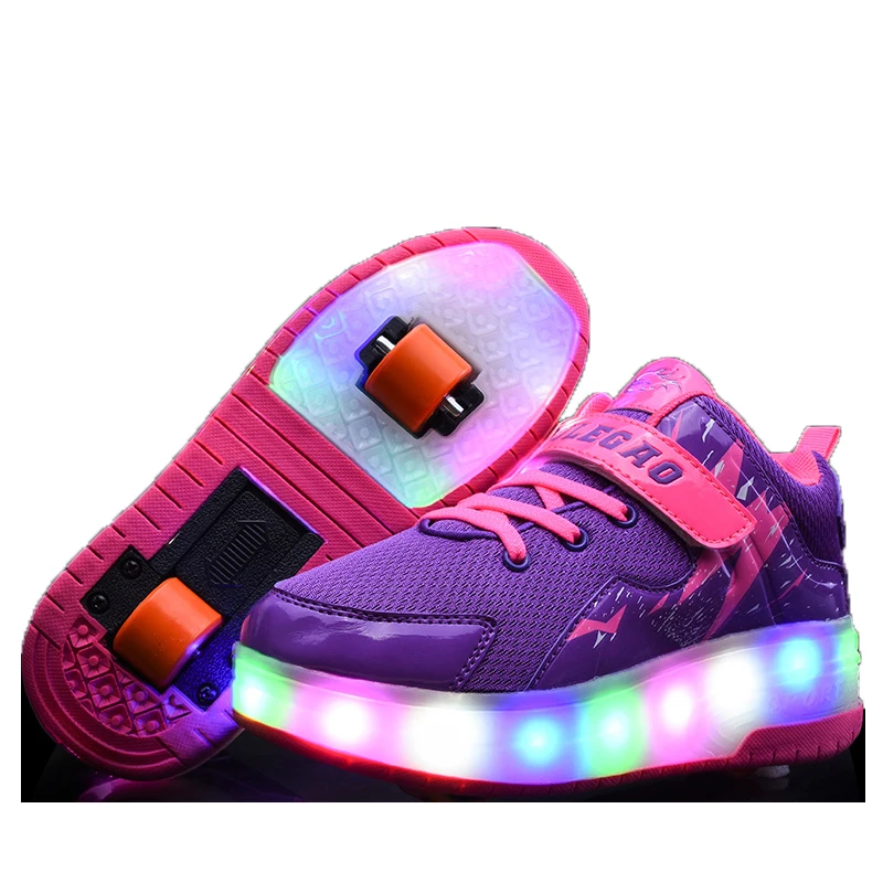 Factory Best Price Kids LED Shoes Roller Skates Shoes Double Roller Skating Shoes Double PU Wheels Wholesale Roller Sneakers
Factory Best Price Kids LED Shoes Roller Skates Shoes Double Roller Skating Shoes Double PU Wheels Wholesale Roller Sneakers