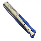 8 hole white ABS plastic recorder for kids with PVC bag