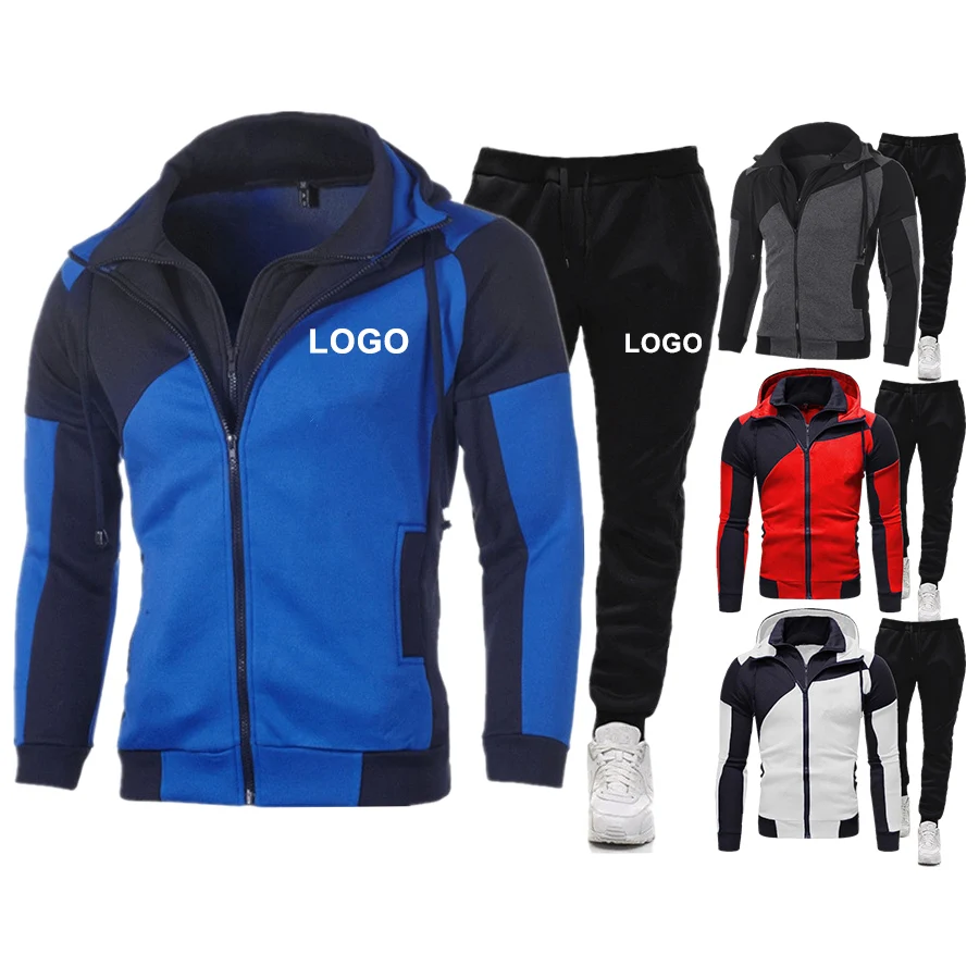 custom digital print color block winter double zip up hood men polyester tracksuits sweat suits for men, Blue,dark gray,red,white or oem
custom digital print color block winter double zip up hood men polyester tracksuits sweat suits for men, Blue,dark gray,red,white or oem