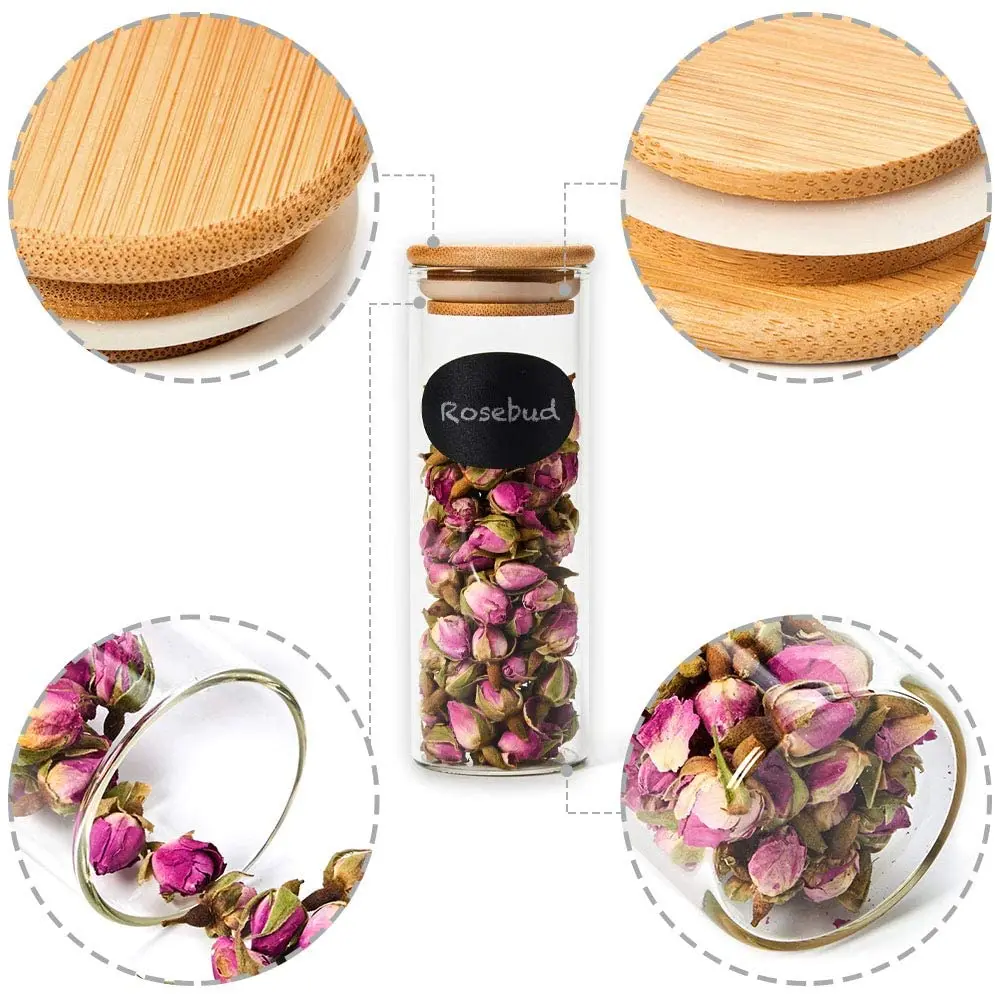 Hot Selling Kitchen Storage Glass Round Bottle 200Ml Rice Storage Bamboo Lids Glass Storage Jar, Transparent
Hot Selling Kitchen Storage Glass Round Bottle 200Ml Rice Storage Bamboo Lids Glass Storage Jar, Transparent
