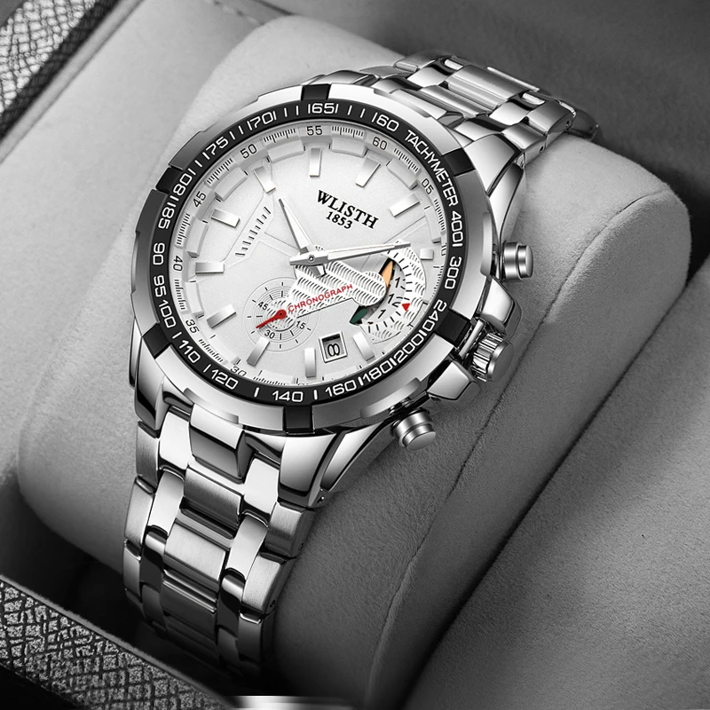 High quality Luxury men watch Stainless steel watch bands waterproof quartz watches custom logo, 4 colors
High quality Luxury men watch Stainless steel watch bands waterproof quartz watches custom logo, 4 colors