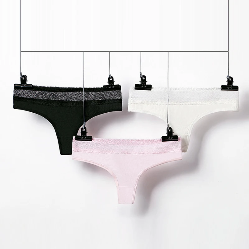 European and American style pure cotton T-back seamless sports style sexy cutout lace women's panties high elasticityTPants
European and American style pure cotton T-back seamless sports style sexy cutout lace women's panties high elasticityTPants