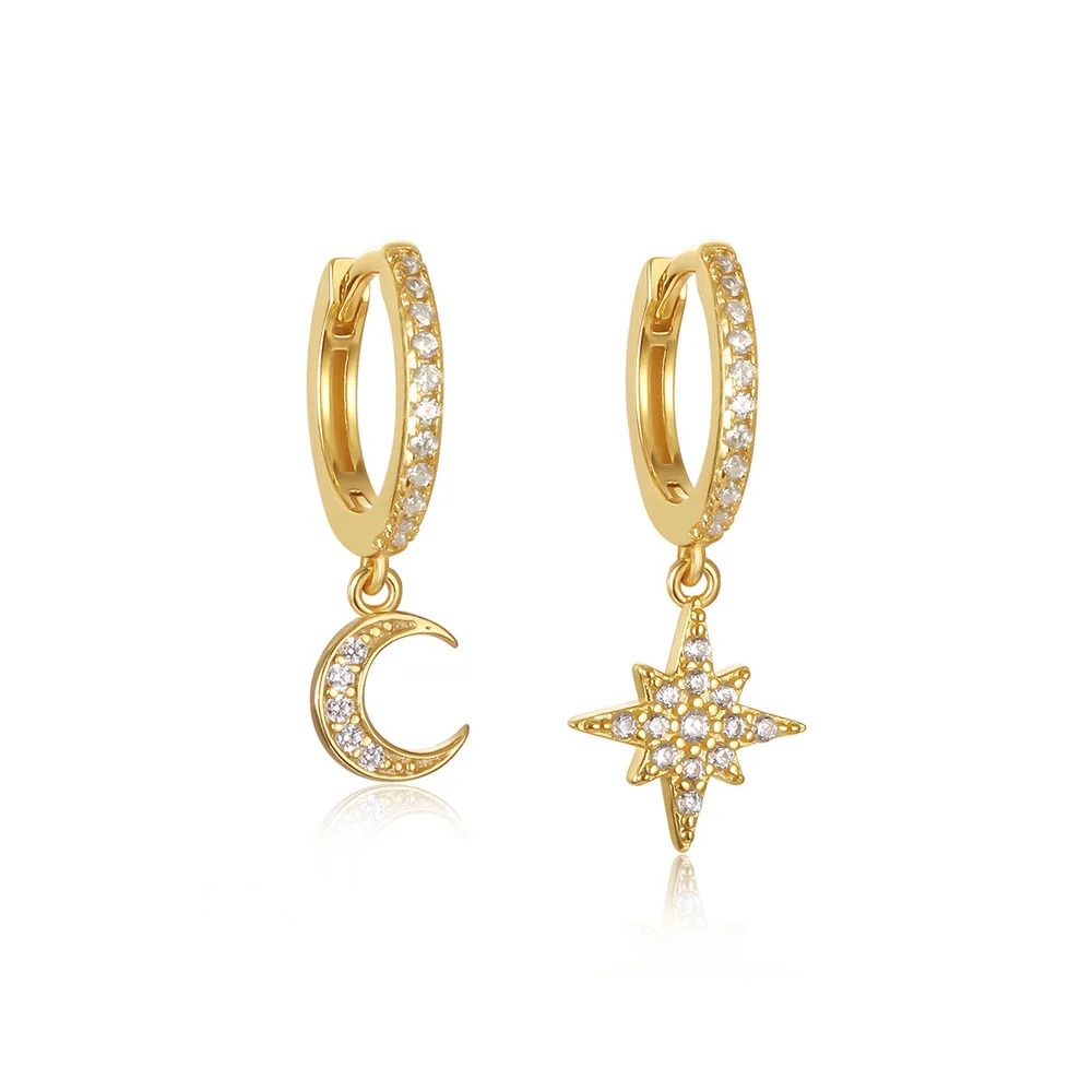 fashion trend 2021 star of david stud 925 sterling silver hoop diamond moon star earring
fashion trend 2021 star of david stud 925 sterling silver hoop diamond moon star earring