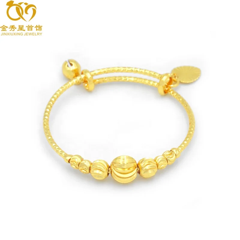 gold plated jewelry imitated 24K gold children's transfer beaded bracelet adjustable push pull gold copper bracelets, Glod
gold plated jewelry imitated 24K gold children's transfer beaded bracelet adjustable push pull gold copper bracelets, Glod
