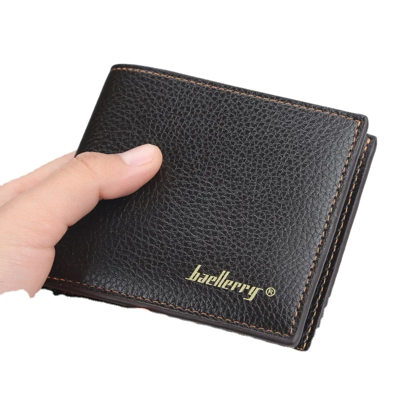 Baellerry Short Men Wallets Leather Luxury Wholesale Modern Wallet Men Pu Leather Card Holder Wallet For Men Leather Slim, Black and brown or customize color
Baellerry Short Men Wallets Leather Luxury Wholesale Modern Wallet Men Pu Leather Card Holder Wallet For Men Leather Slim, Black and brown or customize color