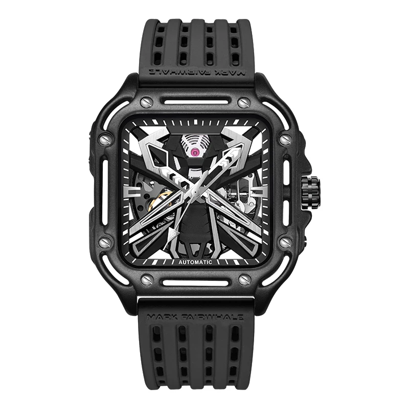Square Watch For Men Business Waterproof Stainless Steel Skeleton Mechanical Watches
Square Watch For Men Business Waterproof Stainless Steel Skeleton Mechanical Watches