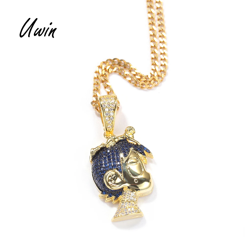 2021 Hip Hop Iced Out Cartoon Character Design Boy Face Pendant CZ Charm Necklace Rapper Jewelries
2021 Hip Hop Iced Out Cartoon Character Design Boy Face Pendant CZ Charm Necklace Rapper Jewelries