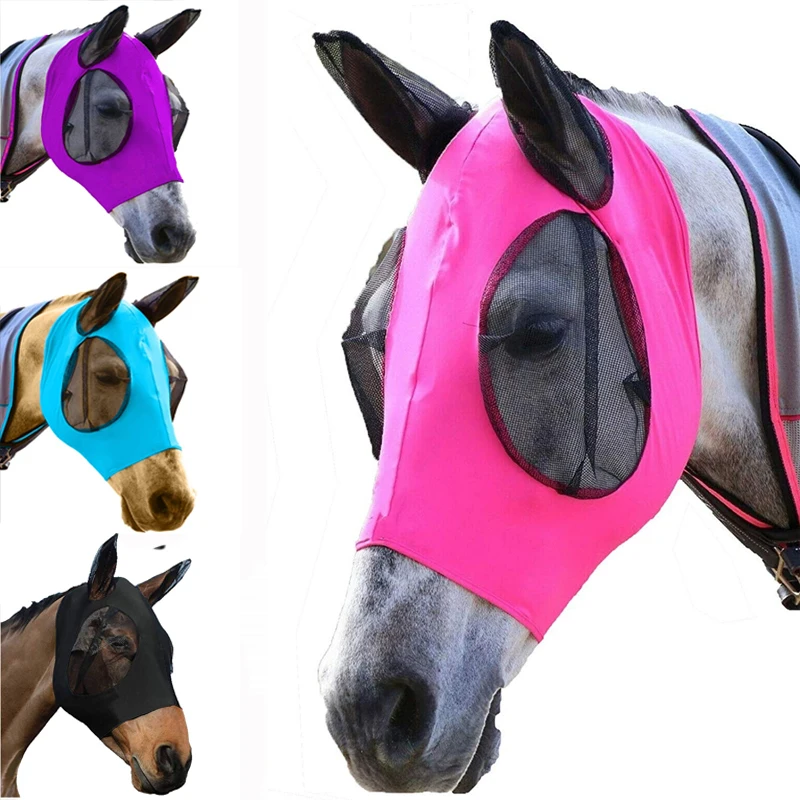 Dropshipping Horse Fly Mask Soft Anti Mosquito Fly Elastic Cover Protection Face Masks Horse Products Anti Fly Horse Mesh Masks
Dropshipping Horse Fly Mask Soft Anti Mosquito Fly Elastic Cover Protection Face Masks Horse Products Anti Fly Horse Mesh Masks
