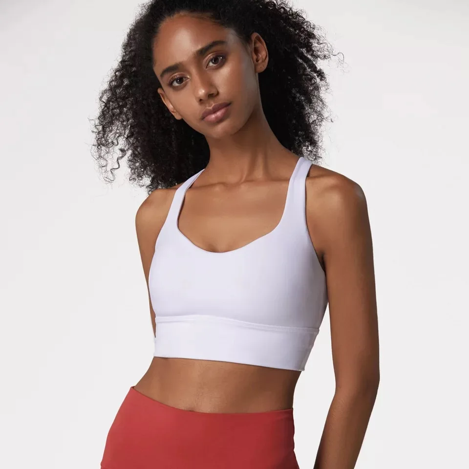 BBOY208 Fashion pure white sexy thin shoulder strap crisscross fitness bra gym essential sports vest dance yoga women bra
BBOY208 Fashion pure white sexy thin shoulder strap crisscross fitness bra gym essential sports vest dance yoga women bra