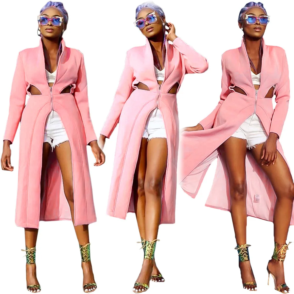 women's jacket autumn and winter space layer fabric zipper windbreaker jacket with inner lining hollow out long coat, Shown
women's jacket autumn and winter space layer fabric zipper windbreaker jacket with inner lining hollow out long coat, Shown