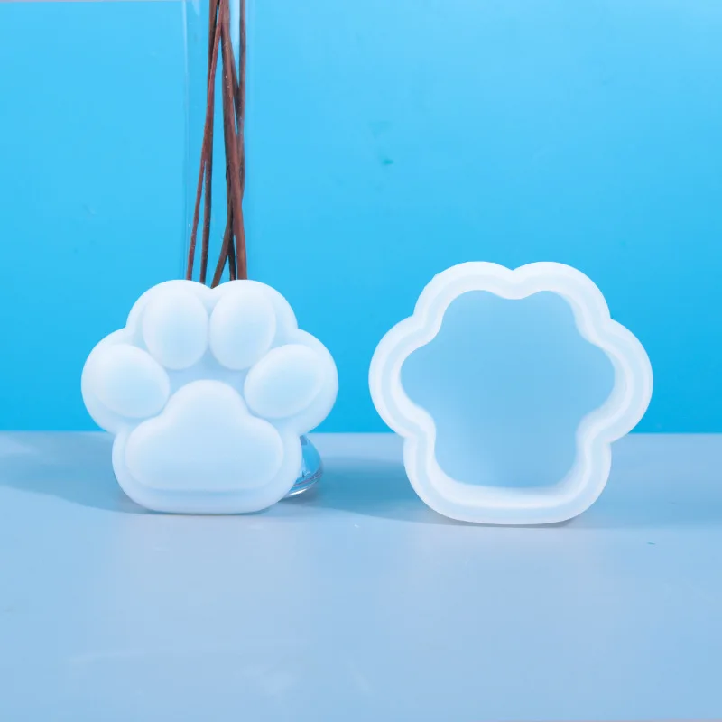 DIY drop glue mold Cat claw storage box Silicone mold jewelry crystal home decoration crafts, White
DIY drop glue mold Cat claw storage box Silicone mold jewelry crystal home decoration crafts, White