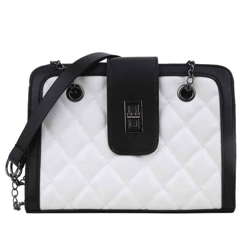 Lingge and Urban minimalism and Solid color style PU material young women's handbag Messenger bag
Lingge and Urban minimalism and Solid color style PU material young women's handbag Messenger bag