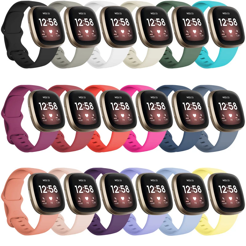 BOORUI silicone waterproof for fitbit versa 3 straps sport pure color watch band for fitbit versa 3 watch band, 18 colors
BOORUI silicone waterproof for fitbit versa 3 straps sport pure color watch band for fitbit versa 3 watch band, 18 colors