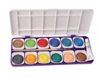 24pcs removable solid water color paint cake with water color tube
