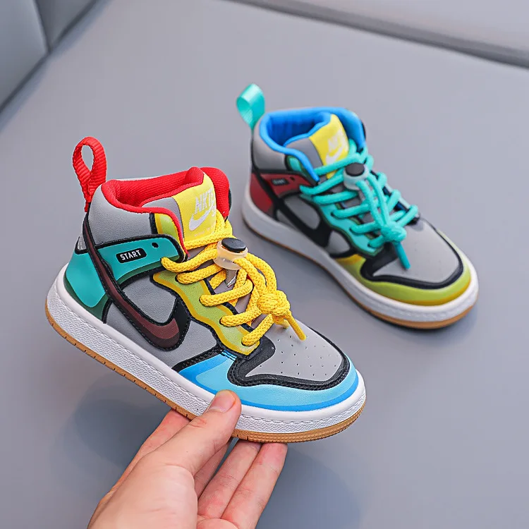Multiple Colors Fashion Wholesale Flat Brand High Top Boy Shoes 6 Year Old Factory nk Trending Sneakers for Children
Multiple Colors Fashion Wholesale Flat Brand High Top Boy Shoes 6 Year Old Factory nk Trending Sneakers for Children