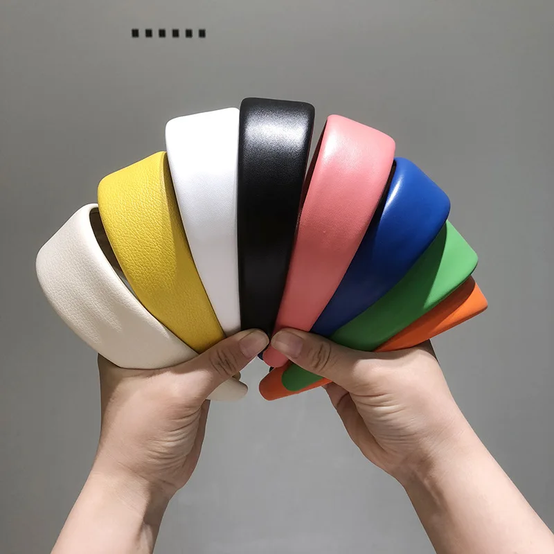 JUHU New Net Red wide-edge headband women's Japanese and Korean style candy color Pu Leather anti-slip hair clip hair facto, Colorful
JUHU New Net Red wide-edge headband women's Japanese and Korean style candy color Pu Leather anti-slip hair clip hair facto, Colorful