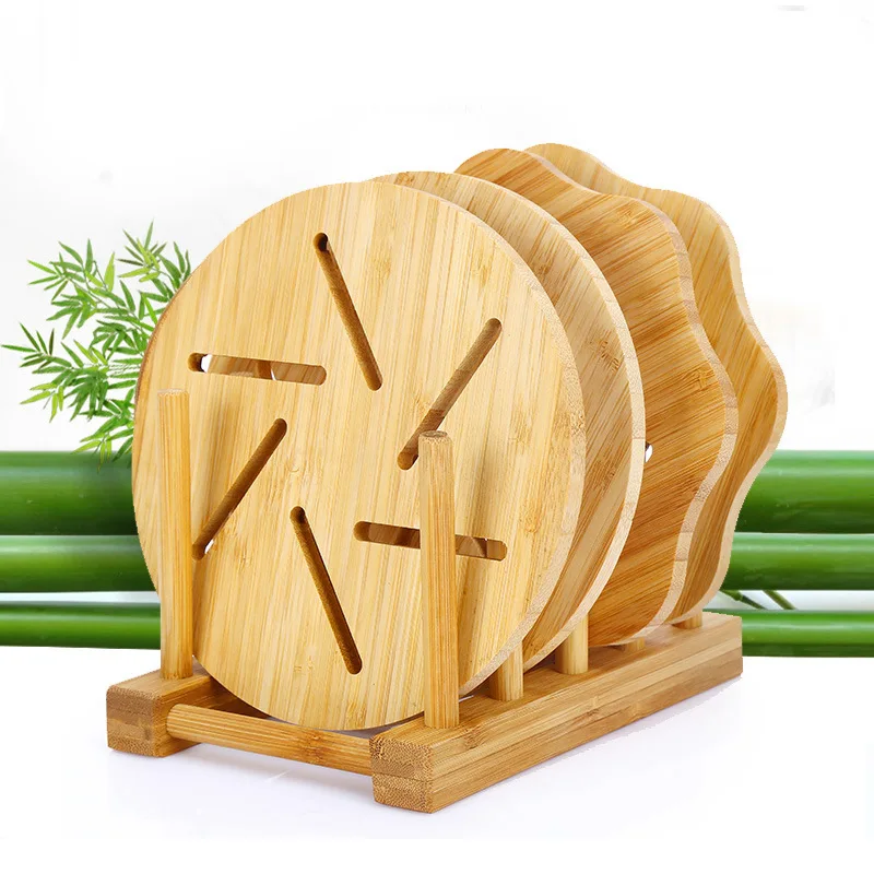 Delicate Hollow Design Cool Down Quickly Bamboo Placemats Multiuse Table Mat Cup Mat For Thermal Jug Teapot Pot Bowl Plate
Delicate Hollow Design Cool Down Quickly Bamboo Placemats Multiuse Table Mat Cup Mat For Thermal Jug Teapot Pot Bowl Plate