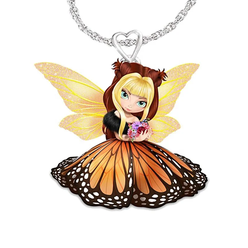 Trendy New Butterfly Princess Cartoon Comic Necklace Lady Pendant Hundred Matching Ornaments
Trendy New Butterfly Princess Cartoon Comic Necklace Lady Pendant Hundred Matching Ornaments