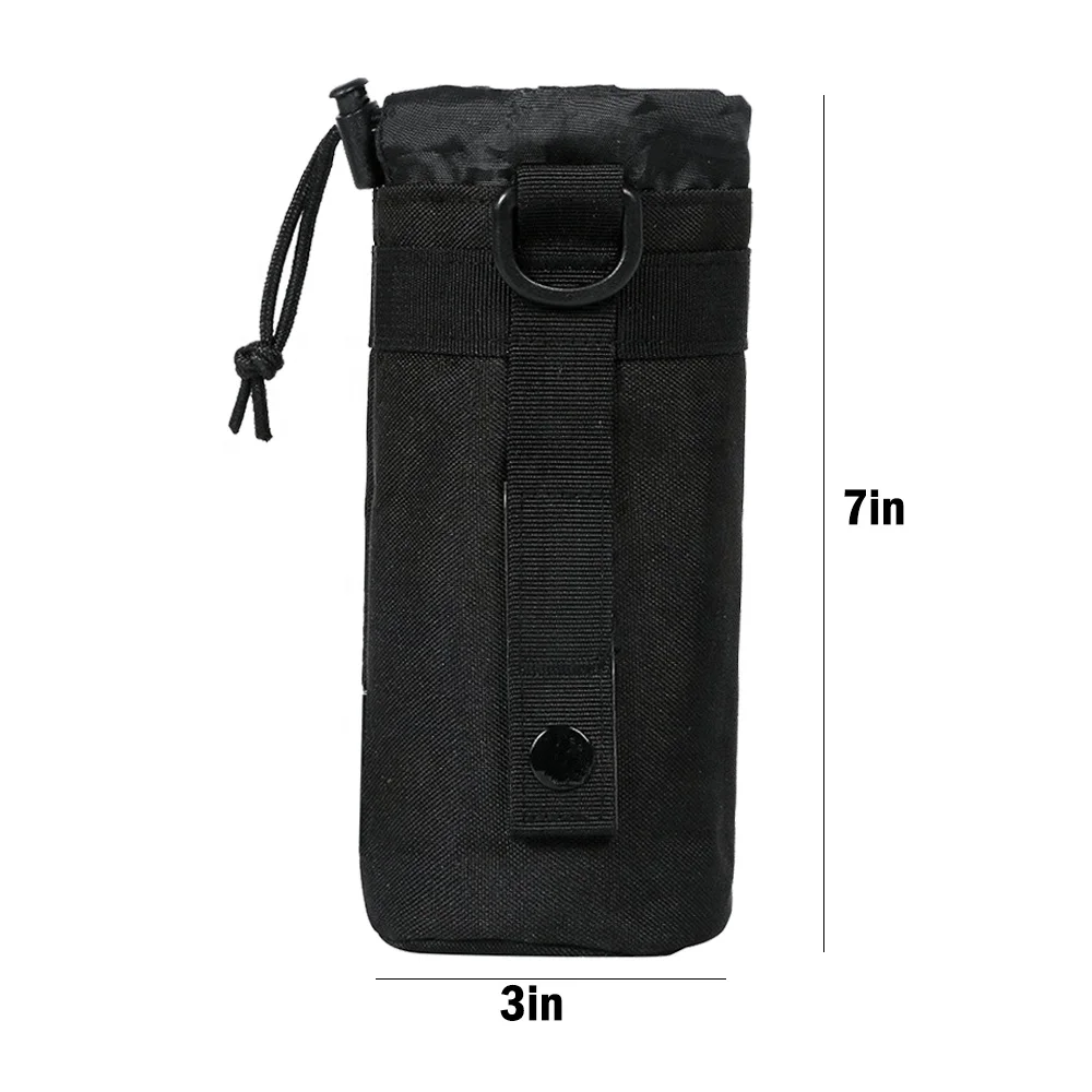 TY Upgraded Tactical Water Bottle Pouch Bag Military Outdoor Travel Hiking Drawstring Water Bottle Holder Kettle Carrier Bag, Customized color
TY Upgraded Tactical Water Bottle Pouch Bag Military Outdoor Travel Hiking Drawstring Water Bottle Holder Kettle Carrier Bag, Customized color