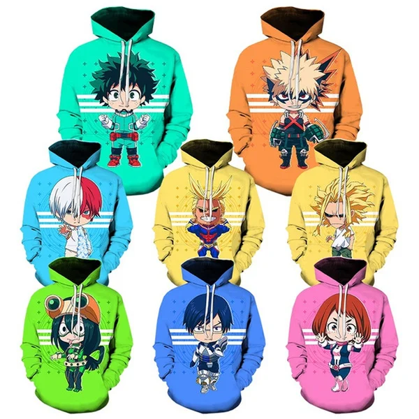 Hot My Hero Academia 3D Printed Hoodies for Men Anime 3D Printing Hoodies From Men Funny Fashion Casual Oversized Pullover
Hot My Hero Academia 3D Printed Hoodies for Men Anime 3D Printing Hoodies From Men Funny Fashion Casual Oversized Pullover
