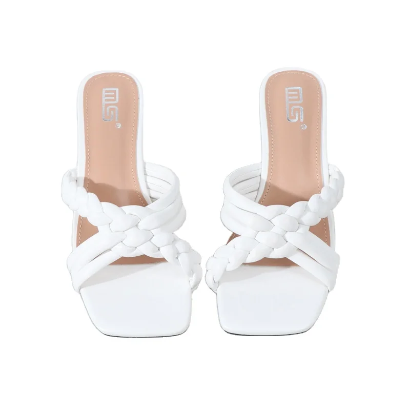 2021 new summer fashion woven women's slippers European and American high-heeled sandals comfortable external sandals, Customized color
2021 new summer fashion woven women's slippers European and American high-heeled sandals comfortable external sandals, Customized color