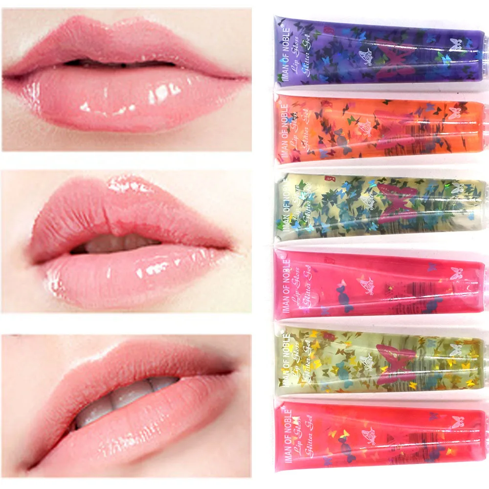 IMAN OF NOBLE Fruity Sequins Butterfly Transparent moisturizing lip oil Lip Gloss, Rainbow
IMAN OF NOBLE Fruity Sequins Butterfly Transparent moisturizing lip oil Lip Gloss, Rainbow