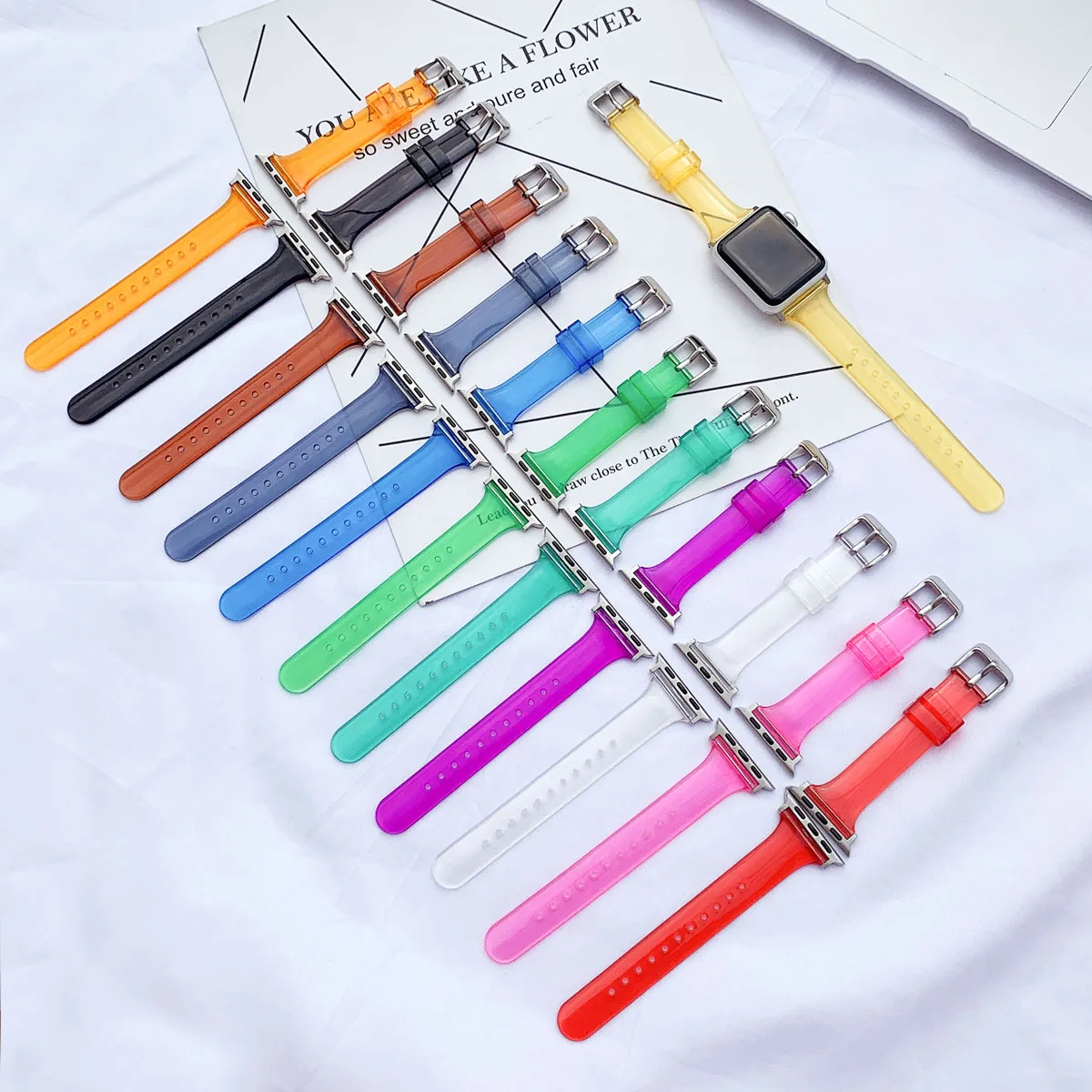 44mm 40mm Resin Watch Strap Transparent Watch Band For Apple Watch Iwatch Series 6/5/4/3/2/1, Colorful
44mm 40mm Resin Watch Strap Transparent Watch Band For Apple Watch Iwatch Series 6/5/4/3/2/1, Colorful