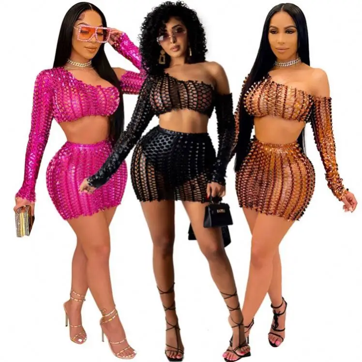 MISSMOEN Fashionable Hollow Out Off Shoulder Women Clothes 2021 Summer Outfits Short Two Piece Skirt Set
MISSMOEN Fashionable Hollow Out Off Shoulder Women Clothes 2021 Summer Outfits Short Two Piece Skirt Set