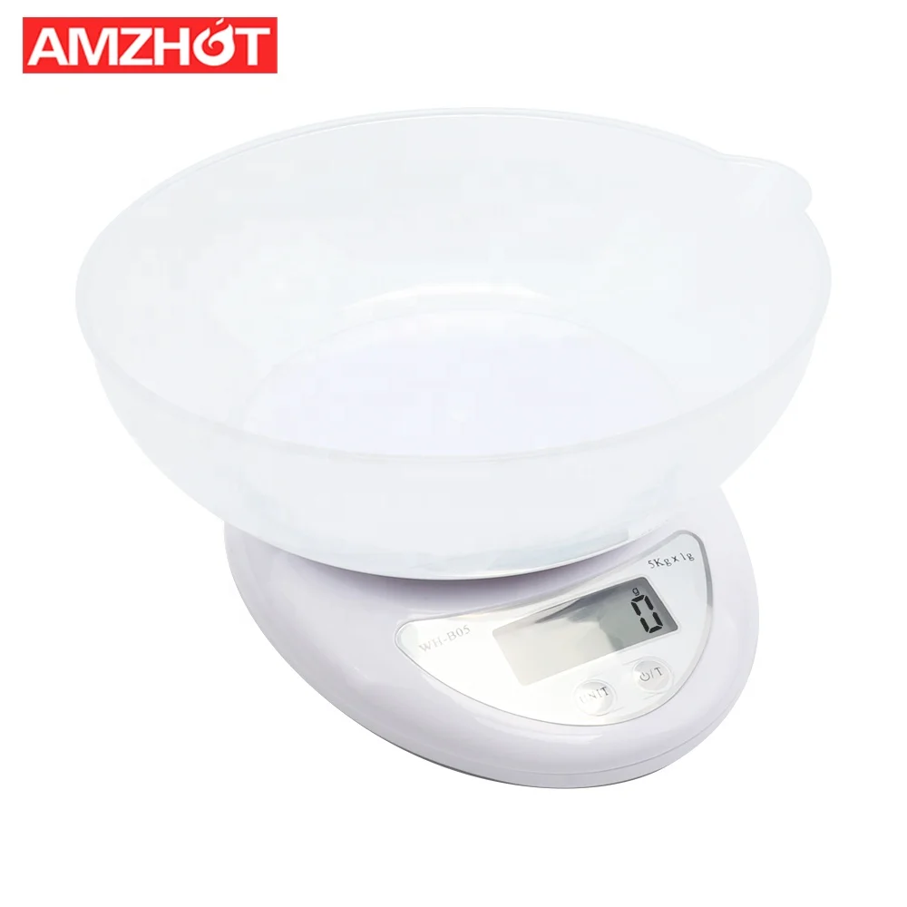 B60-0018 Food Scale with Plastic Removable Bowl LCD Display Electronic Digital Kitchen Scale, White
B60-0018 Food Scale with Plastic Removable Bowl LCD Display Electronic Digital Kitchen Scale, White