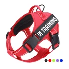 Wholesale High Quality Outdoor Reflective adjustable Mesh Oxford No Pull Custom Small Large Soft pet Service dog harness
