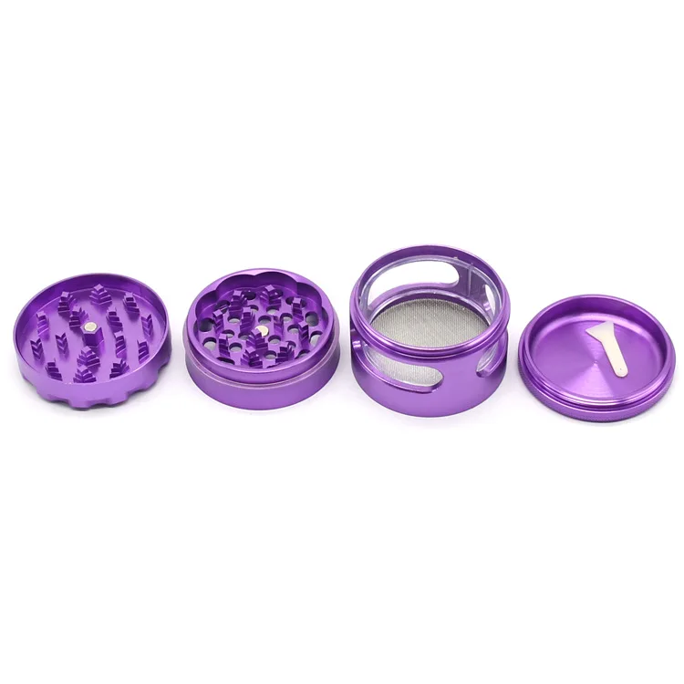 Hot sale side three-hole-4-layer grinder aluminum crushers grinder colorful tobacco accessories in stock, Mix
Hot sale side three-hole-4-layer grinder aluminum crushers grinder colorful tobacco accessories in stock, Mix