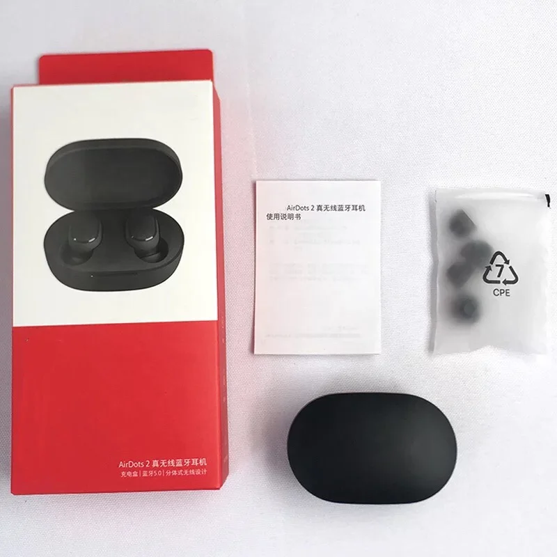 Red mi YOUYUAN Airdots 2 sport Headphones BT 5.0 earphone noise cancelation game music, Black
Red mi YOUYUAN Airdots 2 sport Headphones BT 5.0 earphone noise cancelation game music, Black