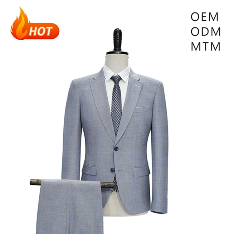 New Design Direct Manufacturer Customized Suit Wholesale Groom Wedding Suits Men Plus Size Business Check Single Breasted Suit, Gray or custom color
New Design Direct Manufacturer Customized Suit Wholesale Groom Wedding Suits Men Plus Size Business Check Single Breasted Suit, Gray or custom color