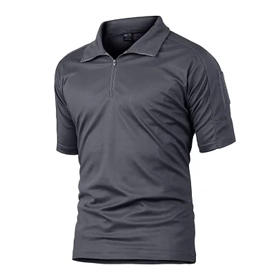 Wholesale Men's Outdoor Short Sleeve Polo Shirts Hiking Breathable Mesh Golf T-Shirts Military Tactical Tops
Wholesale Men's Outdoor Short Sleeve Polo Shirts Hiking Breathable Mesh Golf T-Shirts Military Tactical Tops