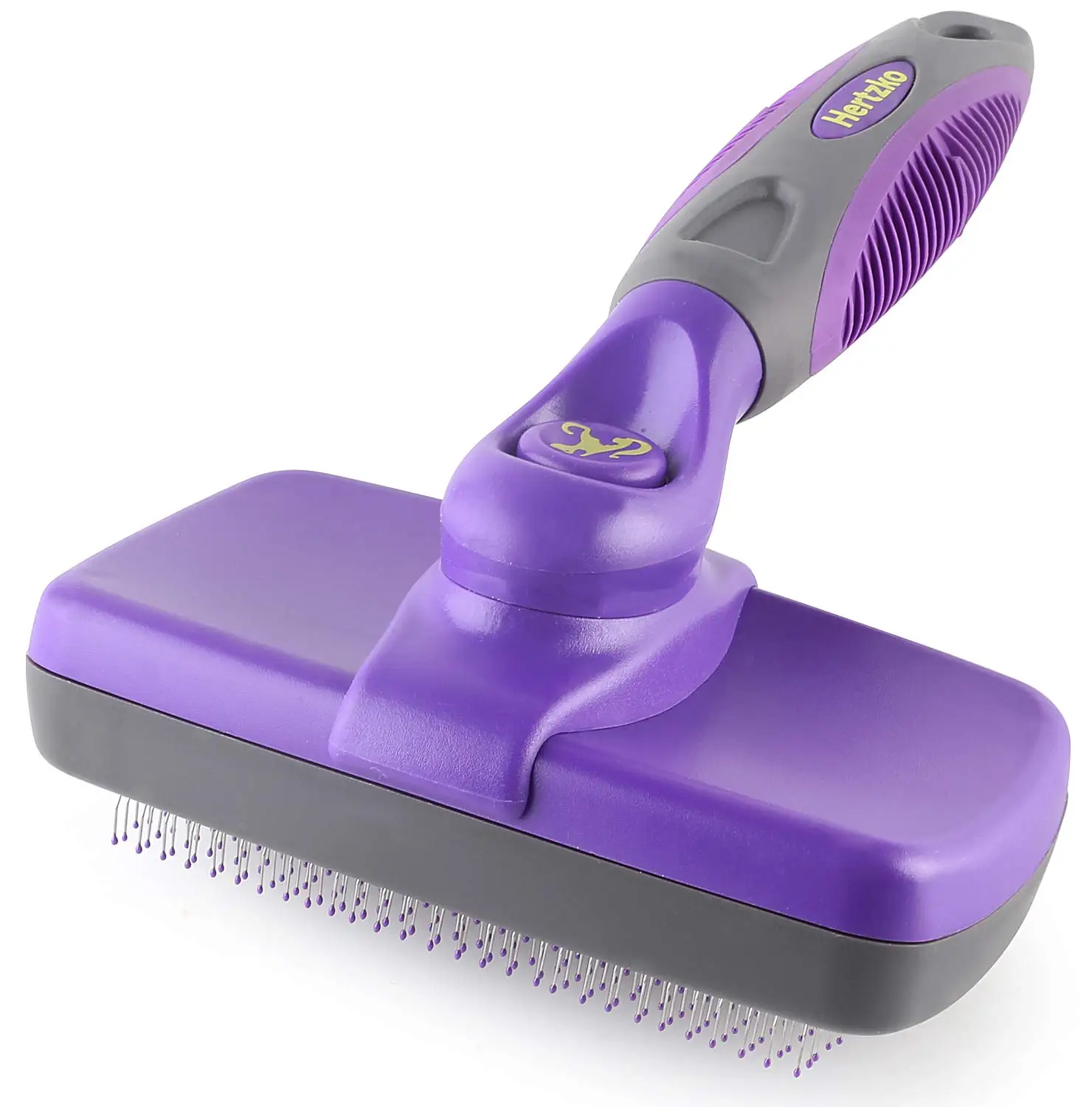 Pet Dog And Cat Fur Hair Remover Grooming Deshedding Blade Brush Comb With Self Cleaning Button, Purple
Pet Dog And Cat Fur Hair Remover Grooming Deshedding Blade Brush Comb With Self Cleaning Button, Purple