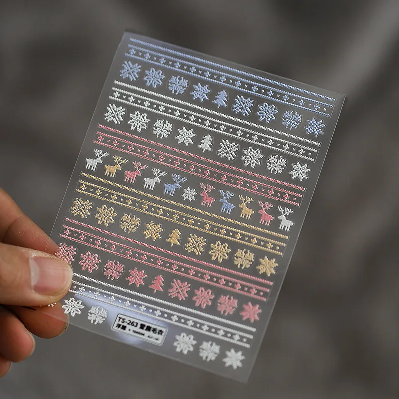 New Nail Stickers5D Embossed Christmas Elk Nails Sticker Snowflake Nail Art Stickers, Japanese nails sticker
New Nail Stickers5D Embossed Christmas Elk Nails Sticker Snowflake Nail Art Stickers, Japanese nails sticker