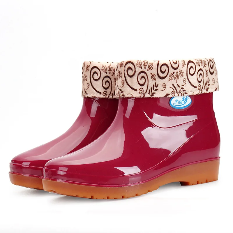 Winter thicken warm workers rain boots short water boot car wash fishing work non-slip rubber shoes for women, Apricot,red,green
Winter thicken warm workers rain boots short water boot car wash fishing work non-slip rubber shoes for women, Apricot,red,green