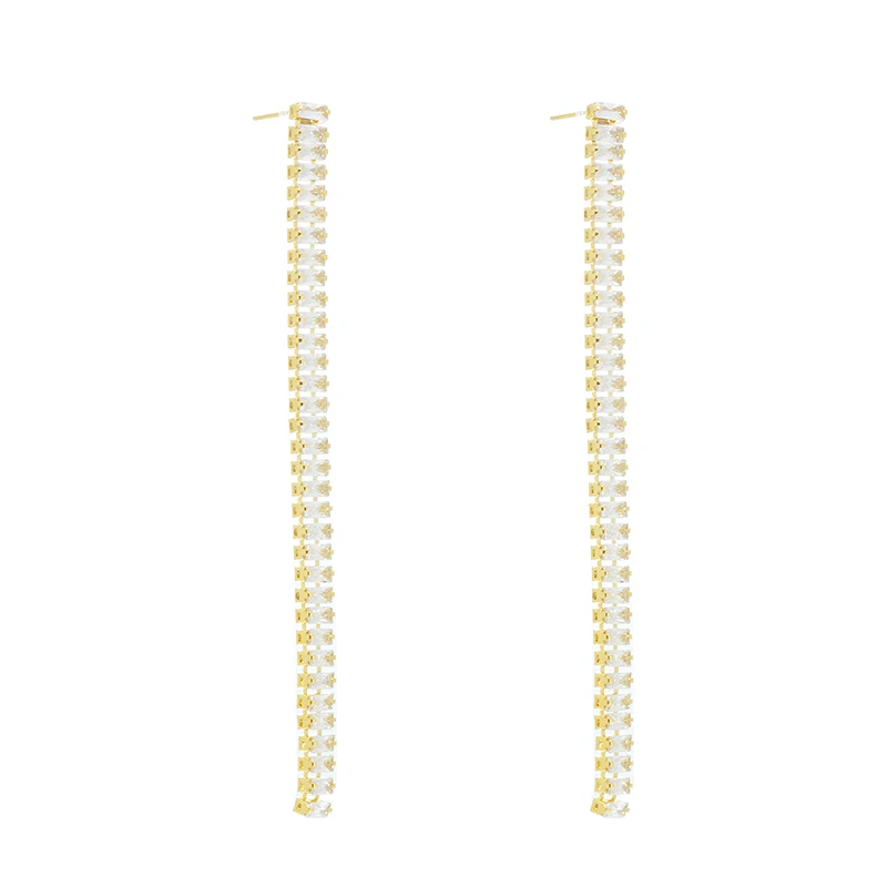 ED89549 Korean fashion cute 925 silver post gold plated brass women jewelry tennis zircon tassel earrings
ED89549 Korean fashion cute 925 silver post gold plated brass women jewelry tennis zircon tassel earrings