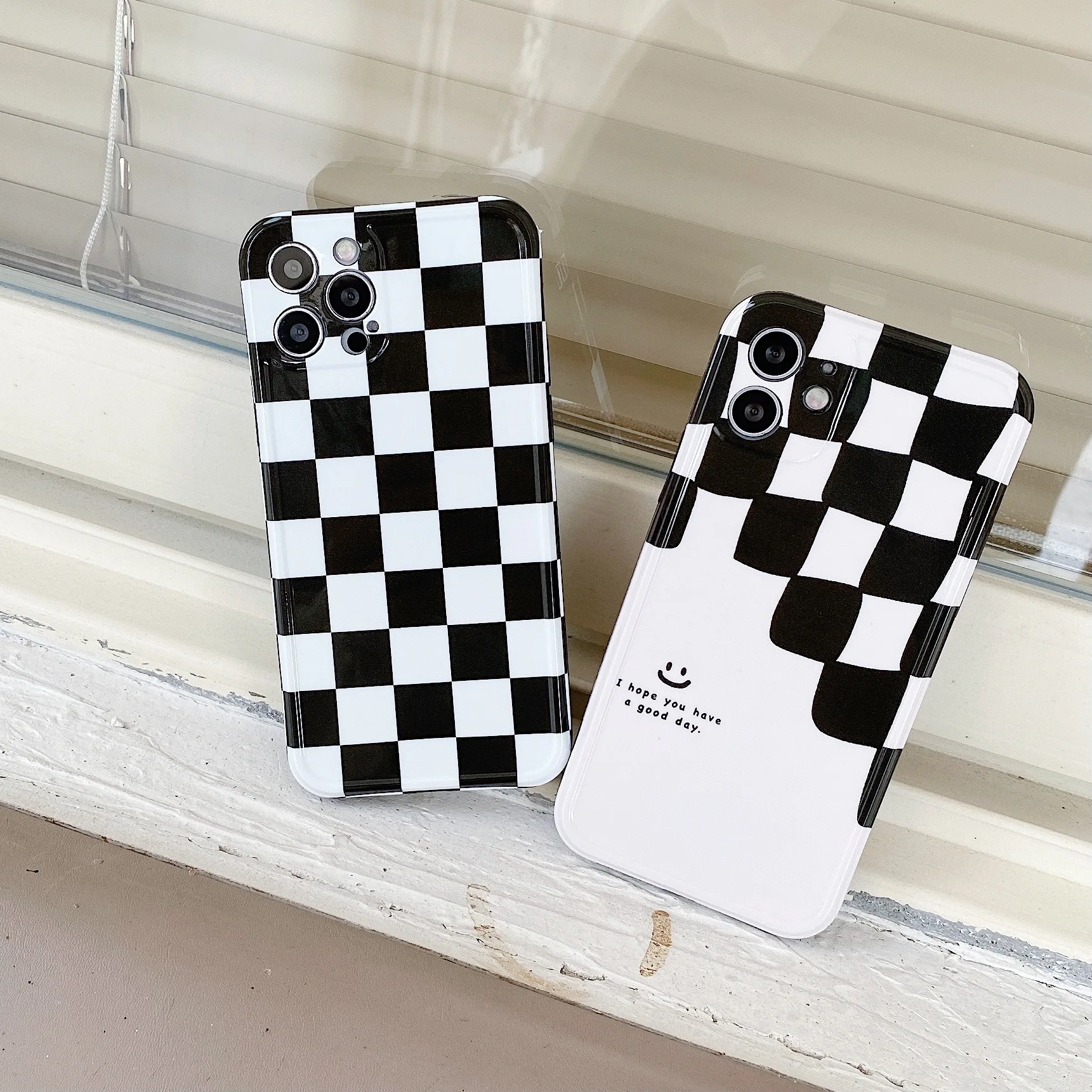 Drop shipping Black and white lattice phone For iPhone 13 12 11 max pro mini Phones Cover fashion phone mobile cover case
Drop shipping Black and white lattice phone For iPhone 13 12 11 max pro mini Phones Cover fashion phone mobile cover case