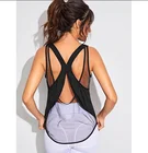 factory supplier custom yoga t shirt for women sleeveless running sexy backless shirt