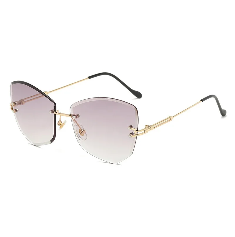 Fashion Brand Design Gradient Colorful Frameless Metal Sun Glasses Versatile Cat Eye Street Sunglasses for Men Women
Fashion Brand Design Gradient Colorful Frameless Metal Sun Glasses Versatile Cat Eye Street Sunglasses for Men Women