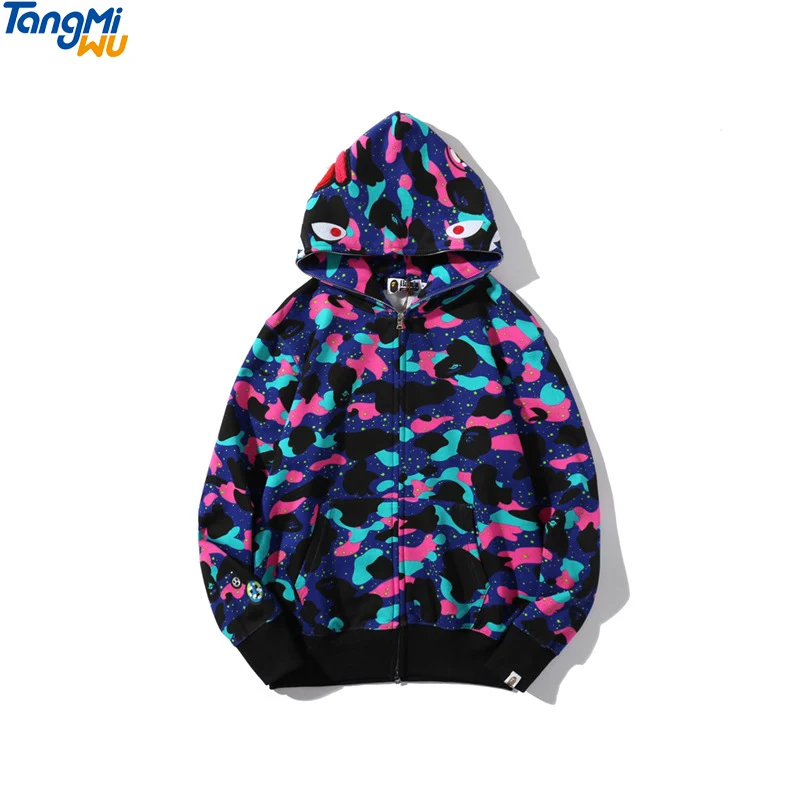2021 Top quality KID CUDI camo print Milky Way sweatshirts Ape Shark Oversized Jacket full face zip hoodie
2021 Top quality KID CUDI camo print Milky Way sweatshirts Ape Shark Oversized Jacket full face zip hoodie