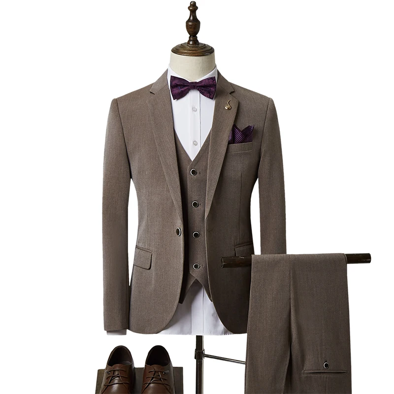 Men'S Slim Fit 3 Piece Party Prom Business Wedding One Button Single Breasted Solid Color Suits Blazer Tuxedo+Vest+Trousers, Customized color
Men'S Slim Fit 3 Piece Party Prom Business Wedding One Button Single Breasted Solid Color Suits Blazer Tuxedo+Vest+Trousers, Customized color