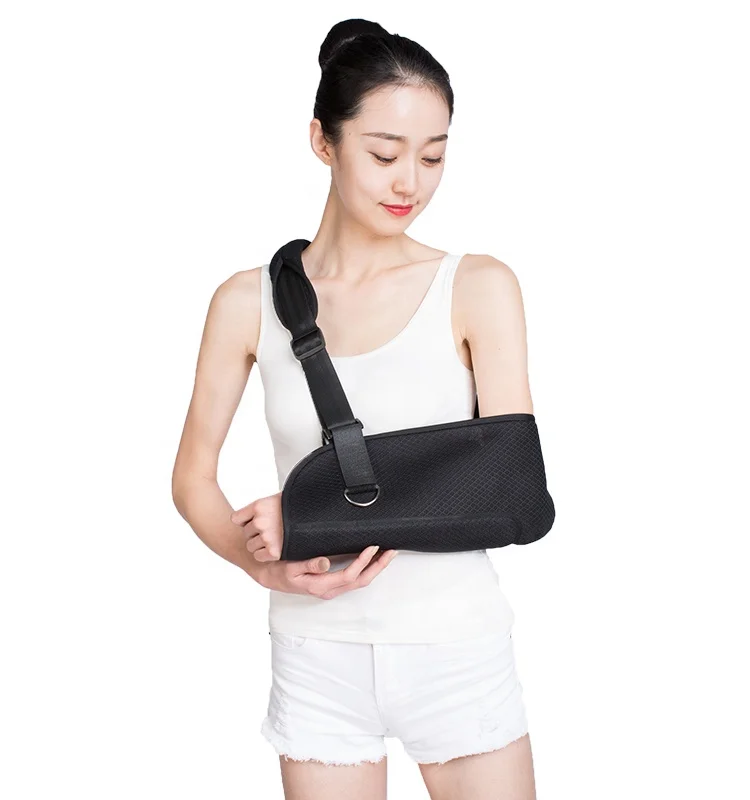 soft and breathable pouch orthopedic arm sling with waist belt immobilizing arm elbow arm sling
soft and breathable pouch orthopedic arm sling with waist belt immobilizing arm elbow arm sling
